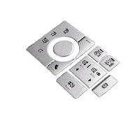 Per Land Per Rover Per Range Per Rover Per Sport 2014-2016 Adesivo Per Pulsante Di Regolazione Della Modalità Terreno Della Console Centrale Auto Strisce Decorative Auto Aria Condizionata( Silver)