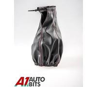 Per Land Range Rover Freelander Cover Pomello Cambio di Marcia Nero Cuffia Rosso