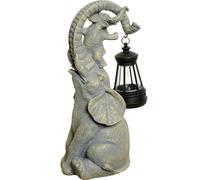 per lanterna Elefante ad per solare Resina per decorazione per giardino Luce per