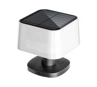 per lanterna LED per solare per portatile 12x12cm Impermeabile | Plastica , impermeabile IPX4, gancio superiore/inferiore, perfetta per esterno(Warm Light 12*12*10cm)