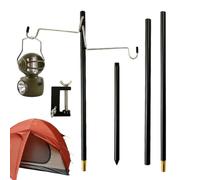 per lanterna pieghevole, luminoso da campeggio Angolo fisso regolabile | Bastone da lanterna per luce solare esterna, luce da giardino, campanelli eolici, cortile, giardino,