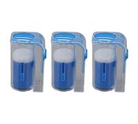 Per l'ape regina, per 3 pezzi di plastica uno - ape a mano che segna la bottiglia di catcher gabbia, strumenti di apicoltura, per gli apicoltori (Blu)