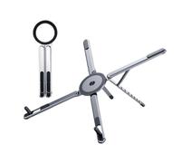 per laptop pieghevole - Lega di alluminio portatile da 18,2x5,8 cm, piattaforma ergonomica magnetica, elevatore per dispositivi compatti | Dormitorio Area di lavoro Biblioteca Banco didattico
