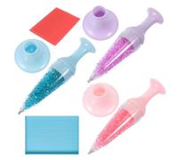 per l'arte gemme - Kit di design per pentole per la penna di pittura gemma | 3x penne a punta del con supporto per vassoio di argilla, facili attrezzi artistici decorativi creativi pe