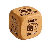Per L'attività Di Cottura, Proposito Di Gioco In Legno, Decisore A 6 Lati Da Forno Da Forno Per La Festa Della Famiglia Di Pasticceria Per Adolescenti Notturni Coppie Adulti Amici Cucina Cucina G
