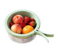 per lavare frutta - Colino multifunzionale a doppio strato con coperchio, scolapiatti per verdure | per cucinare campeggio bacche fragole preparazione alimenti cucina