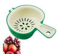 Per Lavare Frutta Con Colino - Colino Scolatore con Manico e Funzione Lavaggio - per il Lavaggio delle Verdure | Per Utilizzo Domestico E Da Campeggio Per Alimentari E Cucina Per Mescolatura Pulizia S