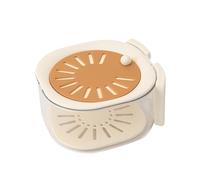 per lavare la frutta - Pp+Pet Media 16x15x8,5 cm Coperchio con manico pieghevole | Scolapasta da cucina con drenaggio, risciacquo degli alimenti, miscelazione degli ingredienti, soluzione di c