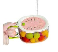 per lavastoviglie 2 in 1 | per colino pieghevole con coperchio e manico | Accessorio multifunzione per cucina per verdure, insalata, frutti di bosco, cottura frigorifero, scarico e