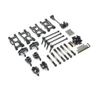 Per LC Per Racing LC12B1 EMB-1H-DTH-MTH 1/14 Aggiornamento In Metallo Forcellone Sterzo Gruppo Tazza 9 Pezzi Set RC Auto Parti Blocco Dello Sterzo