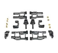 Per LC PTG-2 PTG-2R 1/10 Metallo Per Braccio Oscillante Sterzo Tazza Ruota Posteriore C Per Sedile Rc Crawler Auto Per Corse Per Buggy Parti Di Ricambio Uso Rc Car Fuso A Snodo(Black)