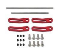 Per LCG Per TRX4 Per SCX10 Per Capra Per Dodge 1/10 Paraurti Anteriore Posteriore Modulare In Metallo Bull Bar Parti Crawler RC Aggiornamenti Sostituzioni Accessorio Per Auto RC(Red)