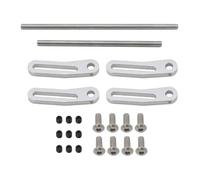 Per LCG Per TRX4 Per SCX10 Per Capra Per Dodge 1/10 Paraurti Anteriore Posteriore Modulare In Metallo Bull Bar Parti Crawler RC Aggiornamenti Sostituzioni Accessorio Per Auto RC(Silver)
