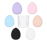 per le dita, per le dita Set di 6 spugne per il viso | Set di spugne per trucco, frullatore per trucco per crema in polvere e liquidi, strumenti cosmetici di bellezza morbidi