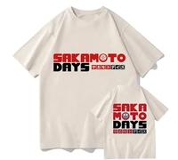 Per Le Donne Maglietta Anime SAKAMOTO DAYS Girocollo Cotone Stampa T-Shirt Da Uomo Donna Cosplay Ragazzi E Ragazze Oversize Unisex Harajuku Maglietta Costumi Casual Moda Manica Corta-Khaki||M