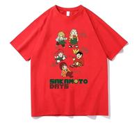 Per Le Donne Maglietta Anime SAKAMOTO DAYS Girocollo Cotone Stampa T-Shirt Oversize Unisex Harajuku Vintage Maglietta Casual Moda Manica Corta Da Uomo Donna Cosplay Ragazzi E Ragazze-Black||XS