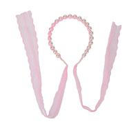 Per le donne, per il rosa, per il nastro di pizzo e le perle false, la fascia elegante per la festa di nozze