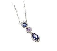 Per le donne zirconi, gioielli per le orecchie a forma di goccia marchesa in blu scuro Regalo per San Valentino