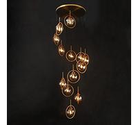 per Le Duplex del Soggiorno, Scale rotanti E14, Moderni lampadari conciso, Vetro a Tradizionale Long Lussuoso di Lusso Nordic Creative Lig Luxury