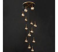 per Le Duplex del Soggiorno, Scale rotanti E14, Moderni lampadari conciso, Vetro a Tradizionale Long Lussuoso di Lusso Nordic Creative Lig Luxury