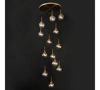 per Le Duplex del Soggiorno, Scale rotanti E14, Moderni lampadari conciso, Vetro a Tradizionale Long Lussuoso di Lusso Nordic Creative Lig Luxury