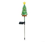 Per le luci solari dell'albero di Natale per l'albero di Natale solare | Lampada da terra a LED per esterni, 70 cm, per giardino, cortile, patio, illuminazione natalizia in plastica resistente alle