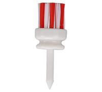 Per le magliette da golf, per plastica, base a sfera lunga, supporto a pennello a basso attrito, per un allenamento di colpo lungo lontano (54 mm-bianco e rosso)