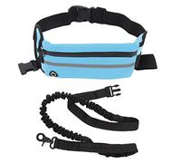 Per le mani, per il pacchetto di macine del guinzaglio per cani, Nylon Bungee, per la notte che corre e camminando (Azzurro)