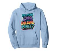 per Le Stelle di Brawl Showdown, i Divertenti Giocatori Non Hanno Tempo Brawl Bro Felpa con Cappuccio, Unisex per Adulti, Blu Polveroso, XL