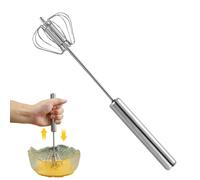 per le uova in acciaio inossidabile - Frusta per uova | Miscelatore Rotante Agitatore, Frusta a Mano Gadget da Cucina Portatili, Montalatte Miscelatori Manuali per Panna, Misc