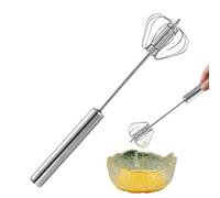 per le uova in acciaio inossidabile - Frusta per uova | Miscelatore Rotante Agitatore, Frusta a Mano Gadget da Cucina Portatili, Montalatte Miscelatori Manuali per Panna, Misc