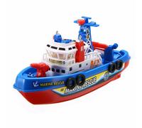 Per LED Baby Toddler Bath Boat Rescue Squirt Rides Water Time Squirting Ship Regno Unito