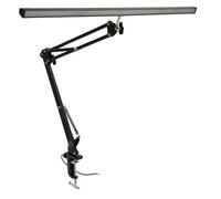 Per LED, per lampa di bellezza, clip di morsetto, braccio oscillante, luminosità regolabile, illuminazione della scrivania, per la lettura del sopracciglio per tatuaggi per il (Black Fless)