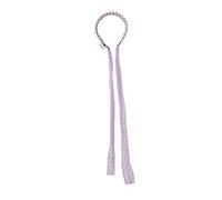 Per LED, per pizzo viola, cerchio di capelli luminosi con perle artificiali, luce cal, copricapo sposa