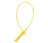 Per legami usa e getta, 100 pezzi, colorati, segni di marchio di identificazione, antifurto, blocco auto, per etichettatura del cavo (Giallo)