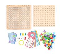 per legno 3 in 1 Board di moltiplicazione Early Learning Educational Toy per il conteggio della matematica e lo sviluppo del cervello