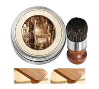 per legno e mobili,Protettiva portatile con pennello 70 g,In Pasta Per Legno - Adatta a pavimenti, sedie, armadi, porte, infissi, scale, vassoi, cornici portafoto e altre superfici