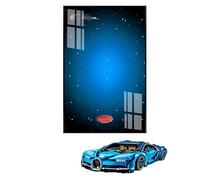 Per Lego Technic, Bugatti Chiron 42083, espositore da parete per modello, cornice da collezione di auto da corsa, acrilico resistente, compatibile con supercar Lego, regalo per adulti e appassionati