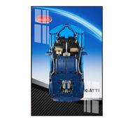 Per Lego Technic, Bugatti Chiron 42083, espositore da parete per modello, cornice da collezione di auto da corsa, acrilico resistente, compatibile con supercar Lego, regalo per adulti e appassionati