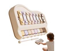 per Les - Set di tastiera interattivo a 8 tasti multicolore, giocattolo educativo a tastiera, per ragazzi, ragazze, feste, vacanze, scuola asa, interni,