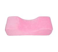 Per l'estensione delle ciglia, per cuscino, supporto al collo, memory foam traspirante morbido, forma a U, rosa, per salone di bellezza
