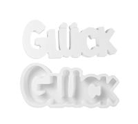 per Lettere - Stampo Portafortuna per Cemento con Lettere Tedesche | Silicone Antiaderente Sfilabile Facile per Creazioni Resina Fai da Te Progetti Artigianali Decor Casa
