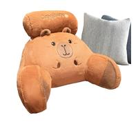 Per Lettura,Schienale Ergonomico Capybara Design con Braccioli - con Braccioli,per Bambini Divano Pavimento Dormire Seduti Guardare la TV Relax Supporto Collo Schiena Lombare