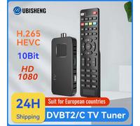 Per l'Europa H.265 DVB-T2 e C Decoder TV Dolby HD 1080P Mini TV Sintonizzatore HEVC 10Bit U8mini Ricevitore digitale terrestre Supporto WiFi