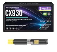 Per Lexmark CX930DSE, CX931DSE, CX931DTSE Cartucce toner CX930 Compatibile 85D0HK0, 85D0HCO, 85D0HMO, 85D0HY0 Toner con chip Alta capacità