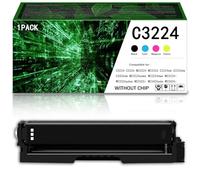 Per Lexmark MC3224 cartuccia toner compatibile C3210K0 C3210C0 C3210M0 C3210Y0, adatta per stampante C3224dw C3326dw C3426dw MC3224adwe MC3224dwe MC3224i MC3326i, senza chip,BK-1500Page
