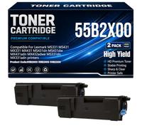 Per Lexmark MS431dn MS431dw MX431adn MX432adwe MS331dn MX331adn Cartucce toner Compatibili 55B2X00 MS331 MS431 MX331 MX431 Toner Con chip 20.000 pagine