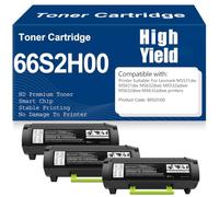 Per Lexmark MS531dw MS631dw MS632dwe MX532adwe MX632adwe Cartucce toner Compatibili Toner 66S2H00 con chip Alta capacità di stampa,66S2H00-3PC