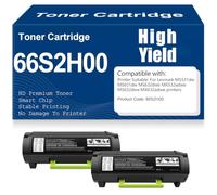 Per Lexmark MS531dw MS631dw MS632dwe MX532adwe MX632adwe Cartucce toner Compatibili Toner 66S2H00 con chip Alta capacità di stampa,66S2H00-2PC