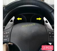 Per Lexus IS 250 350 IS250 IS350 2006-2013 Interno in alluminio Volante Paddle Shifter Estensione Stampaggio Argento